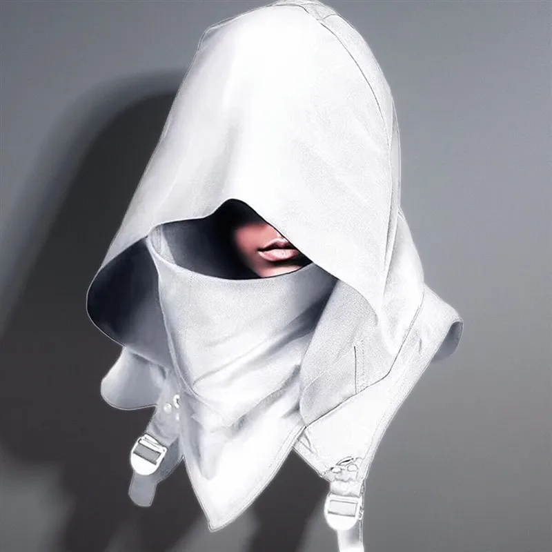 

Hooded Hat Medieval Assassin Cosplay Mask with Hooded Cloak loween Role-plang Women's Ethnic Costume