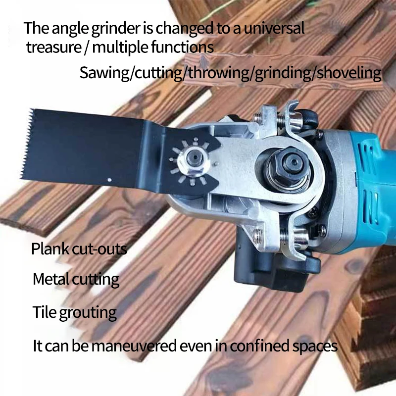 The angle grinder becomes a universal treasure conversion head trimming machine, hand grinder changes to cutting, electric shove