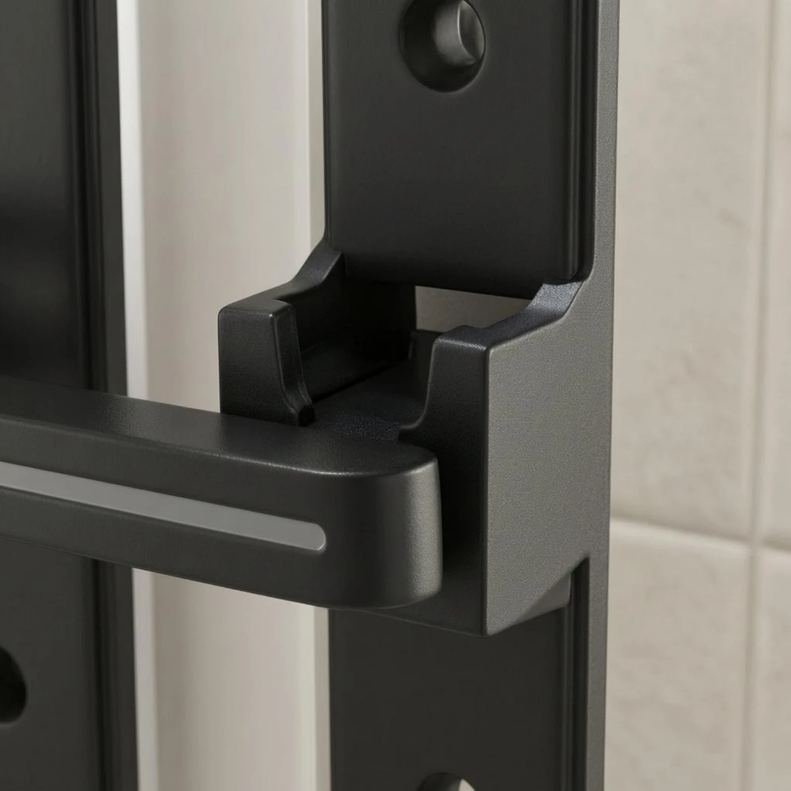 Metal Door Latch Dual Use Rotating Door Latch Home Hardware Rectangular Plates Easy Installation