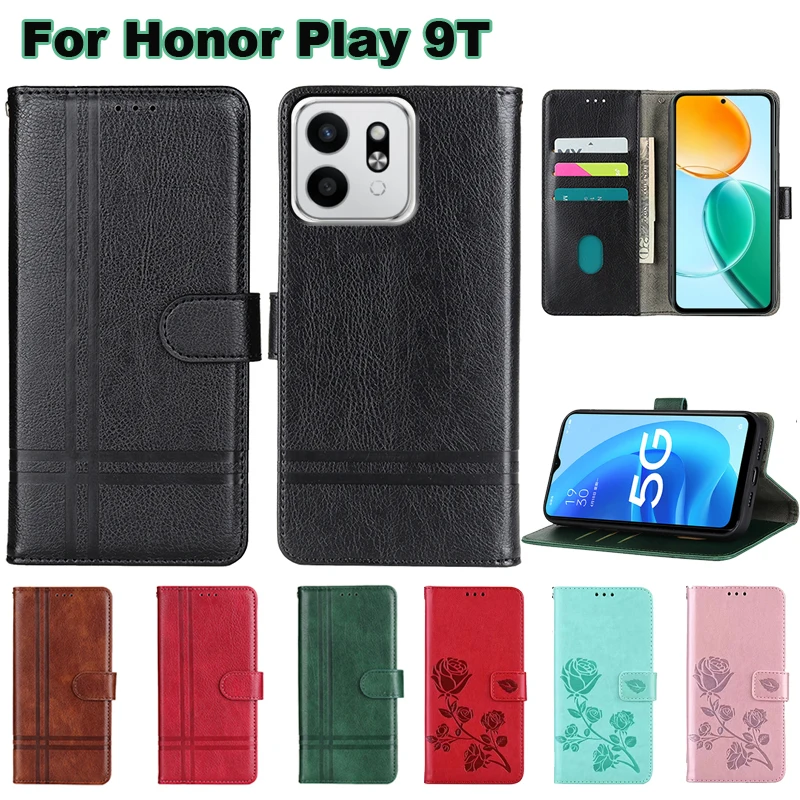 Honor Play용 휴대폰 케이스, 9T 지갑 커버, Carcasas Honor 200 스마트, Fundas De Telefono Honor Play 60 Plus ALT-AN00 Coque