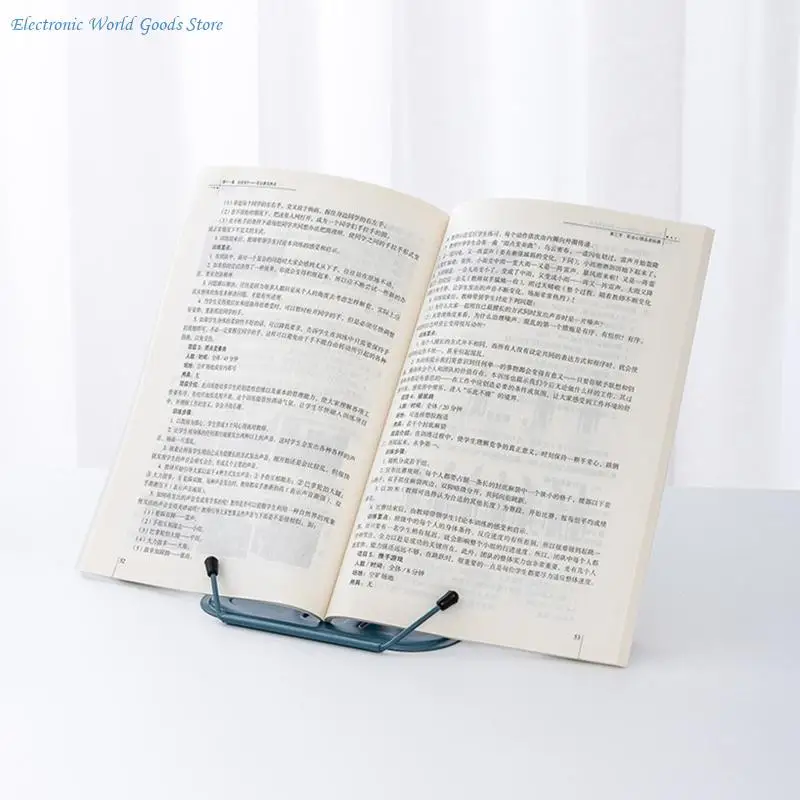 A3PD Portable Book Holder Adjustable Reading Rest Recipe Cell Phone Stand for Cookbook Textbook Tablet Holder