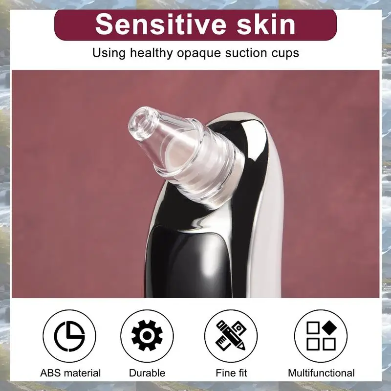 

Face Nose Acne Black Dot Pimple Blackhead Remover Electric Blackhead Vacuum Cleaner Pore Skin Care Tools Machine With 6 Head