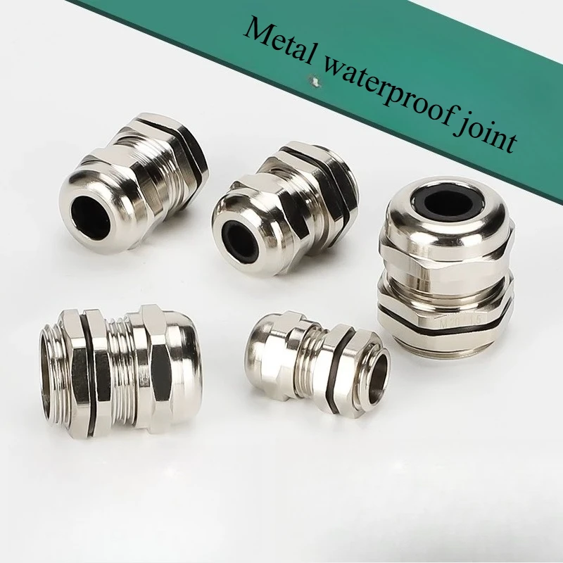 Waterproof Brass Nickel-Plated Metal Cable Connector 304 Stainless Steel Sealed Locking Head for Durable Cable Management