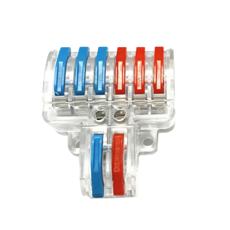 10/20/50 PCS in Meerdere Uit Snelle Elektrische Connectoren Universele Compact Splitter Bedrading Kabel Connector Push-in klemmenblok