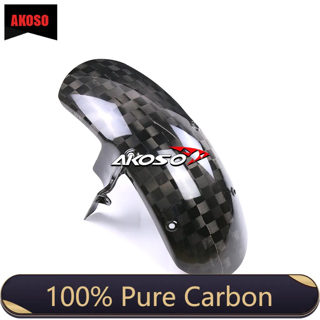 

100% Dry Full Pure Carbon Fiber Motorcycle Front Fender Hugger Mudguard Fairing Kit For Kawasaki Z900RS 2018 2019 2020 2022 2023