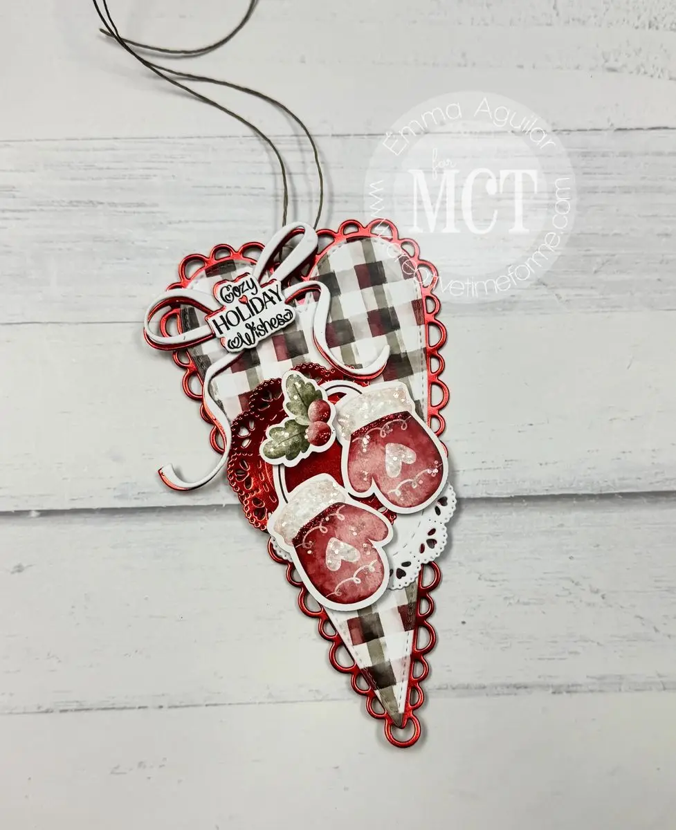 Christmas in July Gingerbread Tree Gift Box Metal Cutting Dies Stamps for DIY Making Card Scrapbook Craft Supplies Decoration