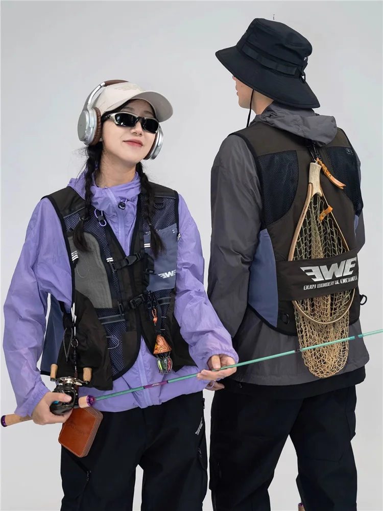 

American Style Multi Pocket Vest Fishing, Hiking, Photography, Multifunctional, Casual, Breathable Tear-Round Gishing gGear