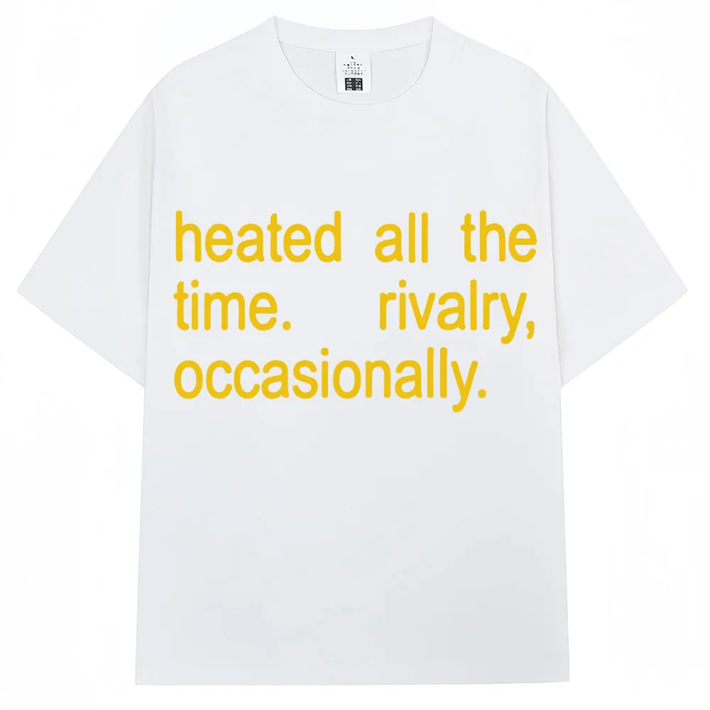 Heated Rivalry Heated All The Time Graphic T Shirts Men Women Fashion Popular T-shirt Cozy Cotton Oversized Casual Short Sleeve image 5