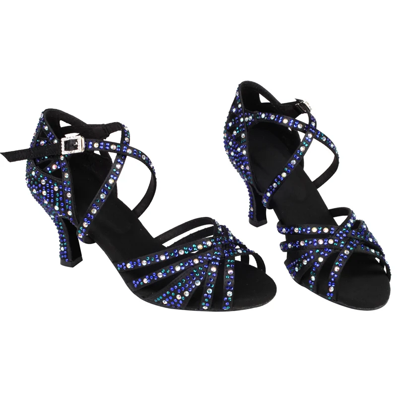 NATASHA New Latin Dance Shoes Diamond Set tacchi alti da donna Sexy Performance Shoes Performance Party Dance Shoes 9cm