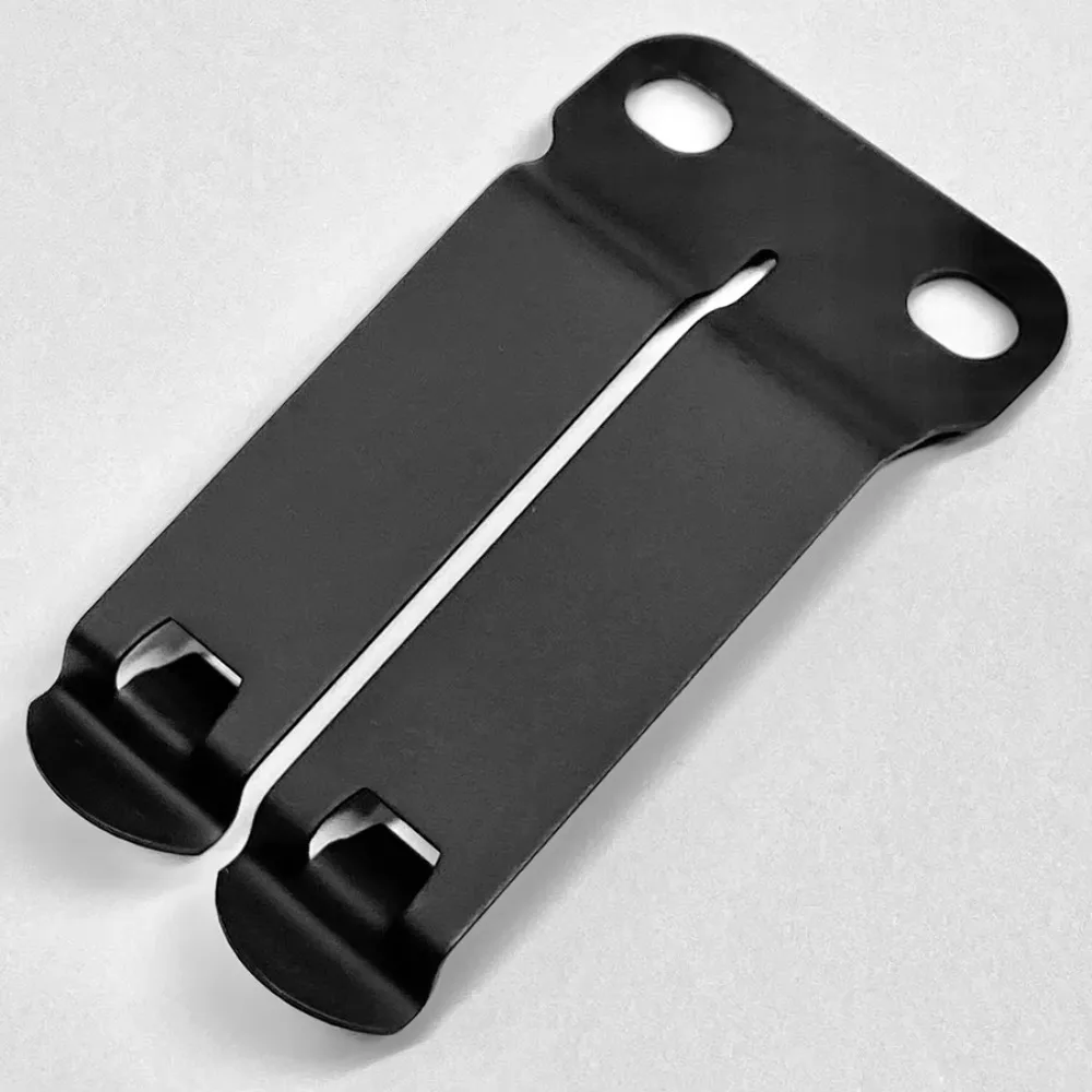 Folding Knife Replacement Pocket Clip Kit Metal Belt Carry Clip with Mounting Screws and Washers