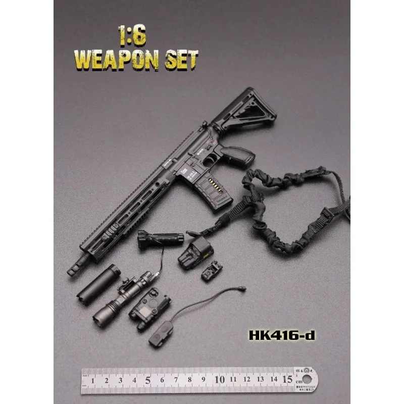 In Stock JEU MINITIMES 1/6 Scale MK16 MK17MP7 M4A Assemble Gun Models Black Gun Toys Model Action Figures Collection Decor