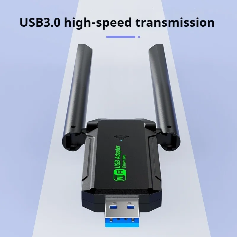 1200Mbps USB 3.0 WiFi adaptörü Dual Band 2.4Ghz/5Ghz kablosuz WiFi güvenlik cihazı anten USB Ethernet ağ kartı alıcısı PC için