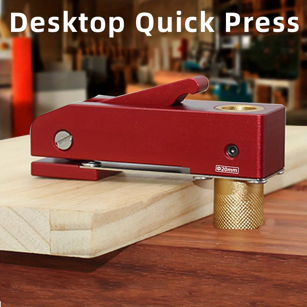Woodworking Desktop Quick Acting Hold Down Clamp Aluminum Desktop Clip Fast Fixed Clip for Woodworking Benches 19/20MM Hole Tool