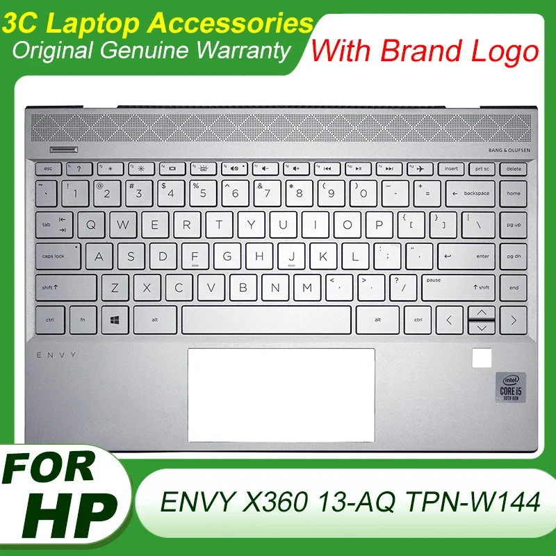 

Original New Laptop US Keyboard For HP ENVY X360 13-AQ TPN-W144 Palmrest Upper Cover With Backlit keyboard Top Case Silver