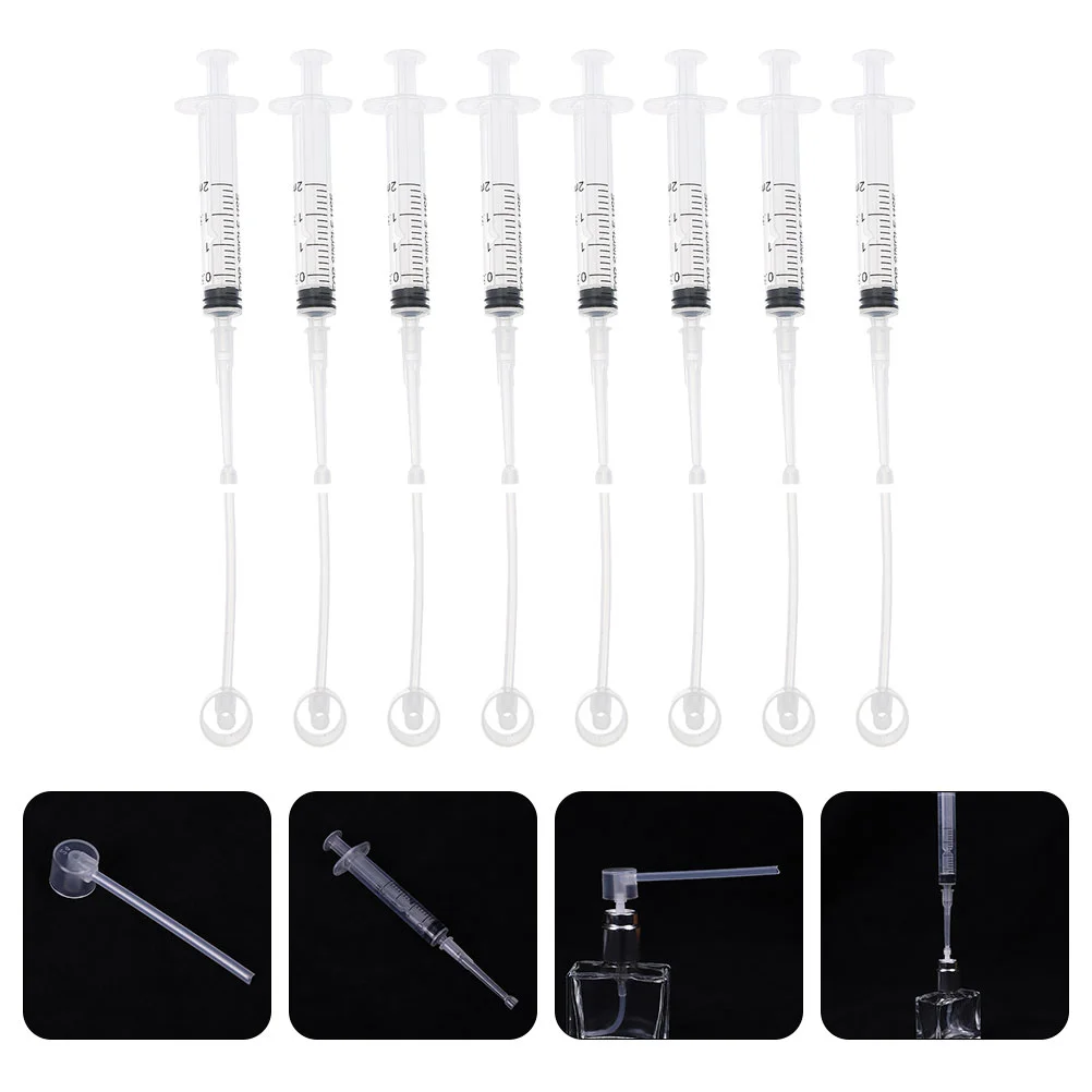 Essential Oils Dispenser Pump Perfume Dispensing Tool Syringe Without Needle Adapter Straw Spray Bottles