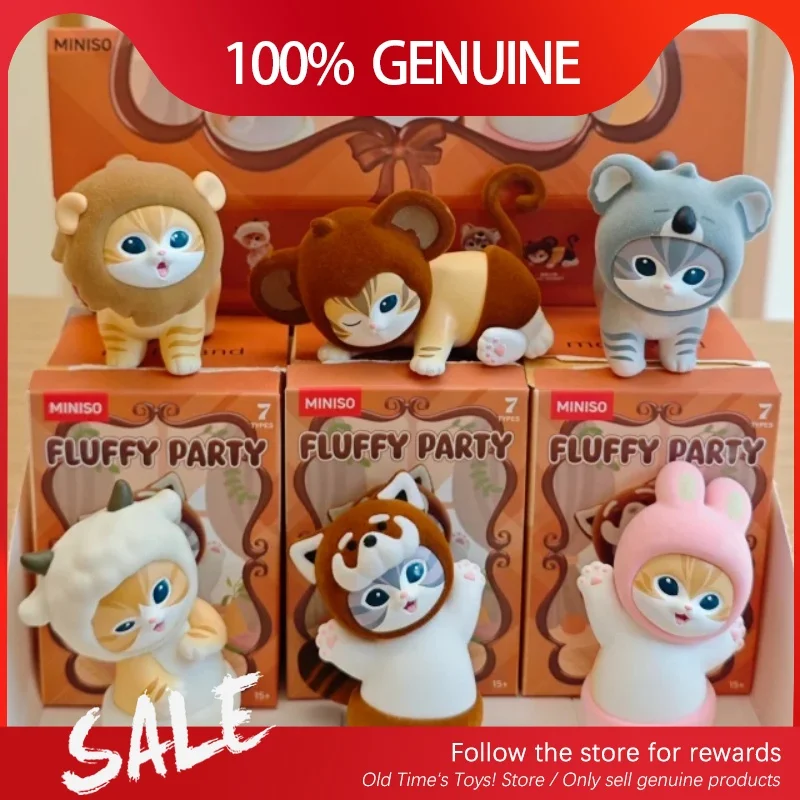 

Genuine Mofusand Fluffy Party Series Blind Box Cute Doll Mofusand Desktop Ornamen Mystery Box Surprise Birthday Girls Gift