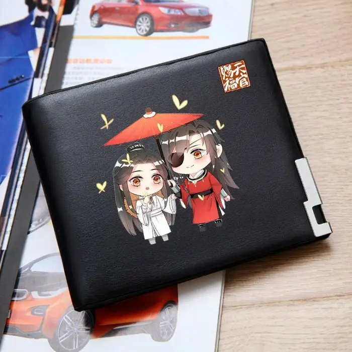 Tian Guan Ci Fu Anime Trendy Short For Teenagers Middle School Boys And Girls Cartoon Wallet Full Color Anime