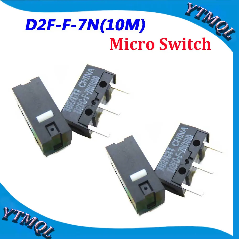 1-10Pcs Mouse Micro Switch D2FC-F-7N(10M) Mouse Button Fretting D2FC