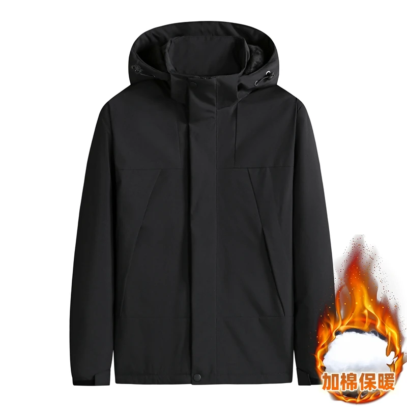 8xl 7xl 6xl neue dicke warme wind dichte Winter jacke Herren High-End-Baumwoll mantel lässig wasserdicht Kapuze Herren Parkas