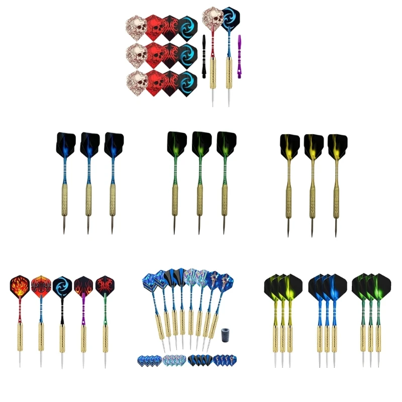 Professional 18g Steel Tip Darts With Aluminum Shaft Metal Anti Drop Needle Dartboards Accessories Durable R66E