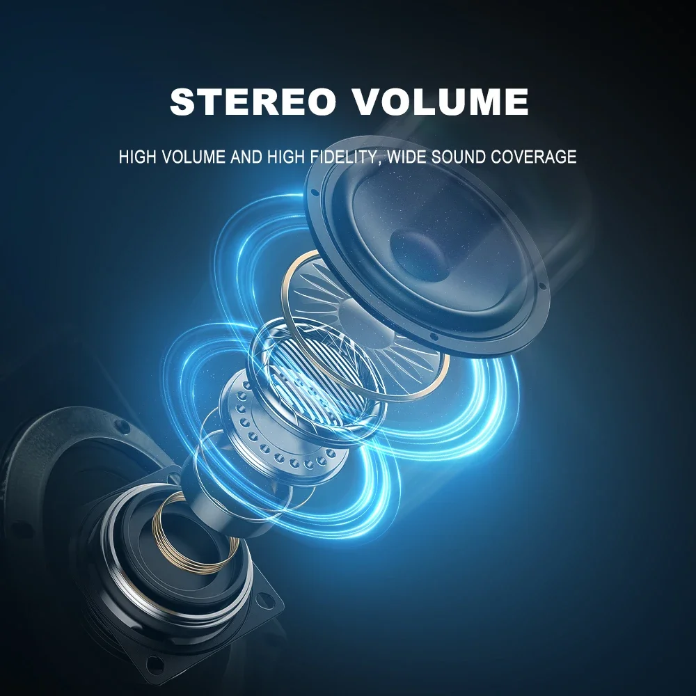 Máquina de Karaoke de Alta Potencia, Mini Altavoz Bluetooth y Juego de Micrófono, Efectos de Iluminación RGB, Subwoofer Estéreo, con Soporte para Teléfono