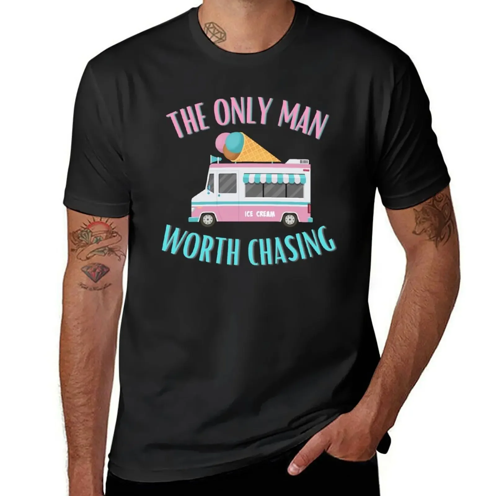 The Ice cream Man T-Shirt plain blacks tee shirts for men