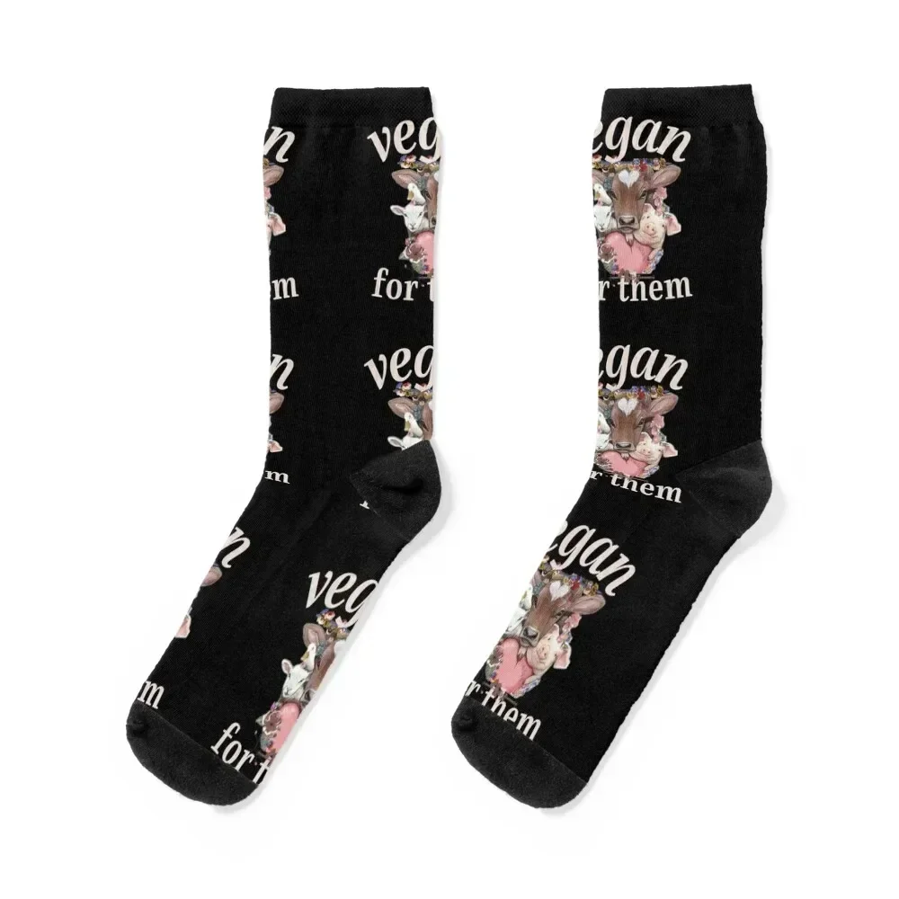 

vegan and animal rights Socks men cotton high quality Non-slip floral Soccer Socks For Women Men's