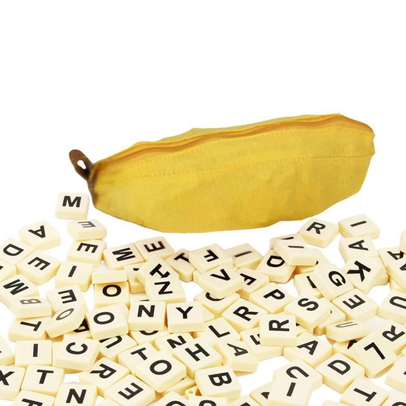 Nouveau Bananagrams mot jeu Puzzle enfants fête jouets lettre pochette enfants jeu de société