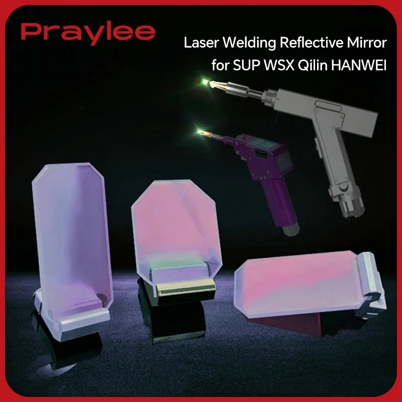 Laserowa soczewka odblaskowa z uchwytem do ręcznej spawarki laserowej SUP WSX Qilin HANWEI 30x14 27x14x2 20x15.2x1.6