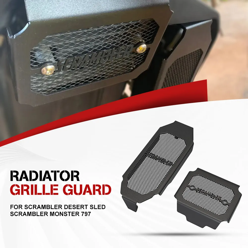 

Oil Cooler Guard and Rectifier Guard Cover Water Tank Cools Protection For Ducati Scrambler Desert Sled Scrambler Monster 797
