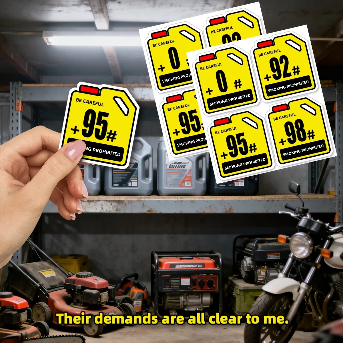 Gas Octane Number Sticker Set 90 92 95 98 Fuel Rating Vinyl Decal Waterproof Motorcycle Tank Car Fuel Cap Decoration
