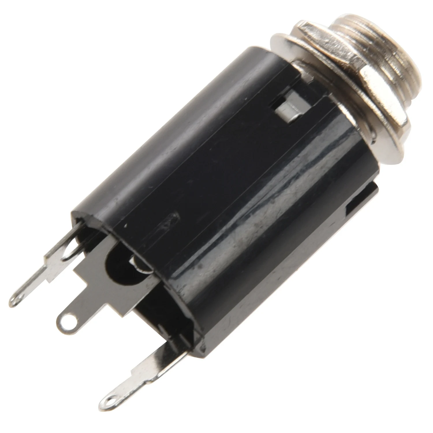 Conector Endpin de guitarra negro, entrada 6,35 para cualquier pastilla Eq, salida, piezas y accesorios de guitarra, 1 ud.