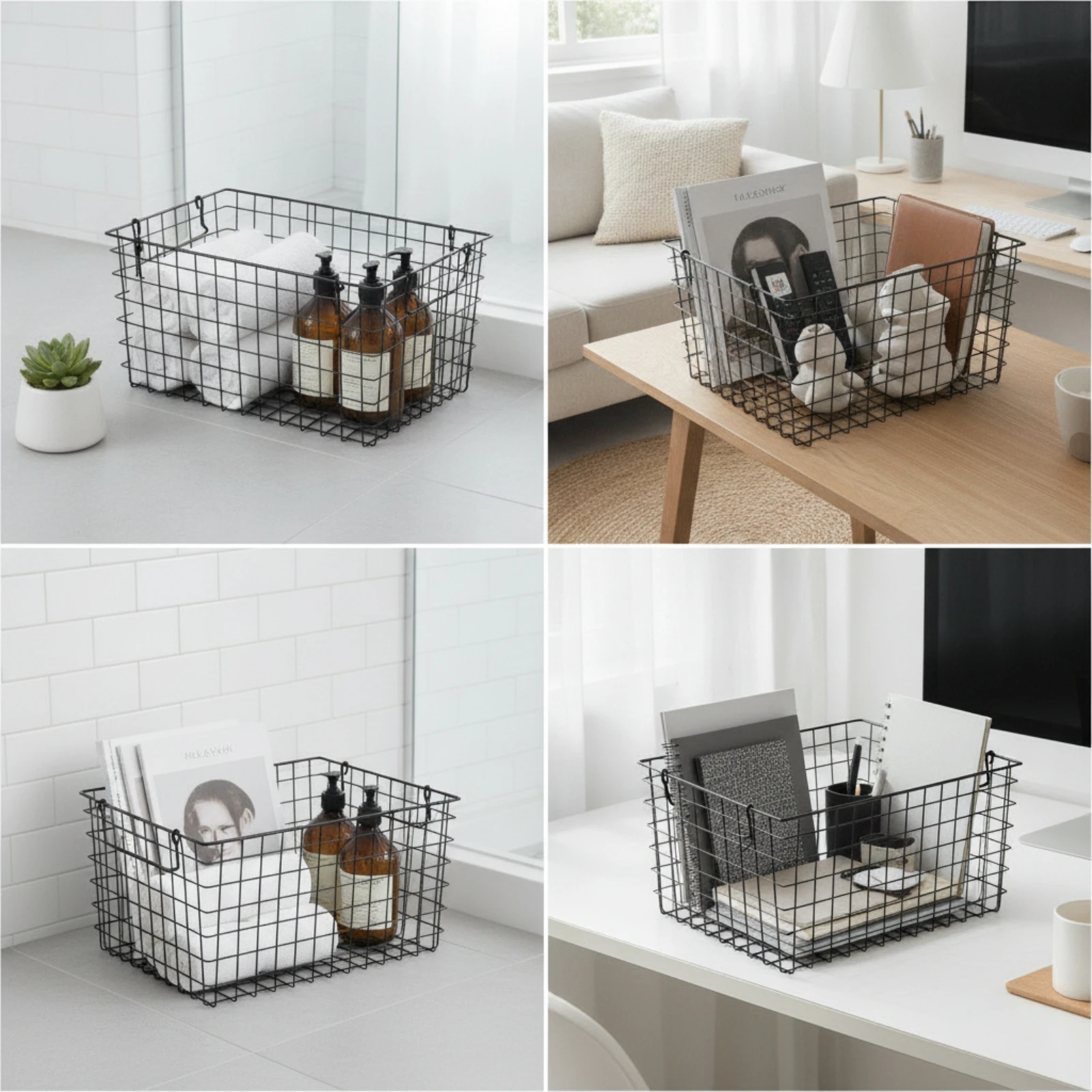 Drahtkorb mit Griffen, Metallg – Stackable Pantry Bin Bewertung und Preis
