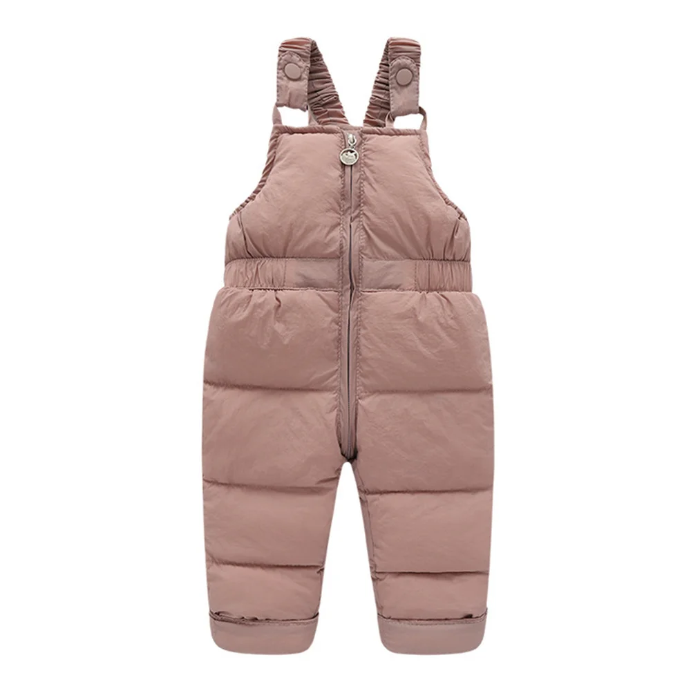 Winter Children Warm Overalls Autumn Girls Boys Thick Pants Baby Girl Jumpsuit For 1-5 Years High Quality Kids Ski Down Overalls