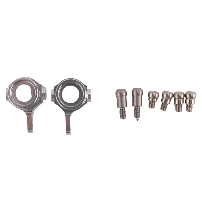 AS96-2Set โลหะพวงมาลัย Swing Arm โช้คอัพแผ่นชุดสําหรับ Wltoys P929 P939 K969 K979 K989 K999 Silver