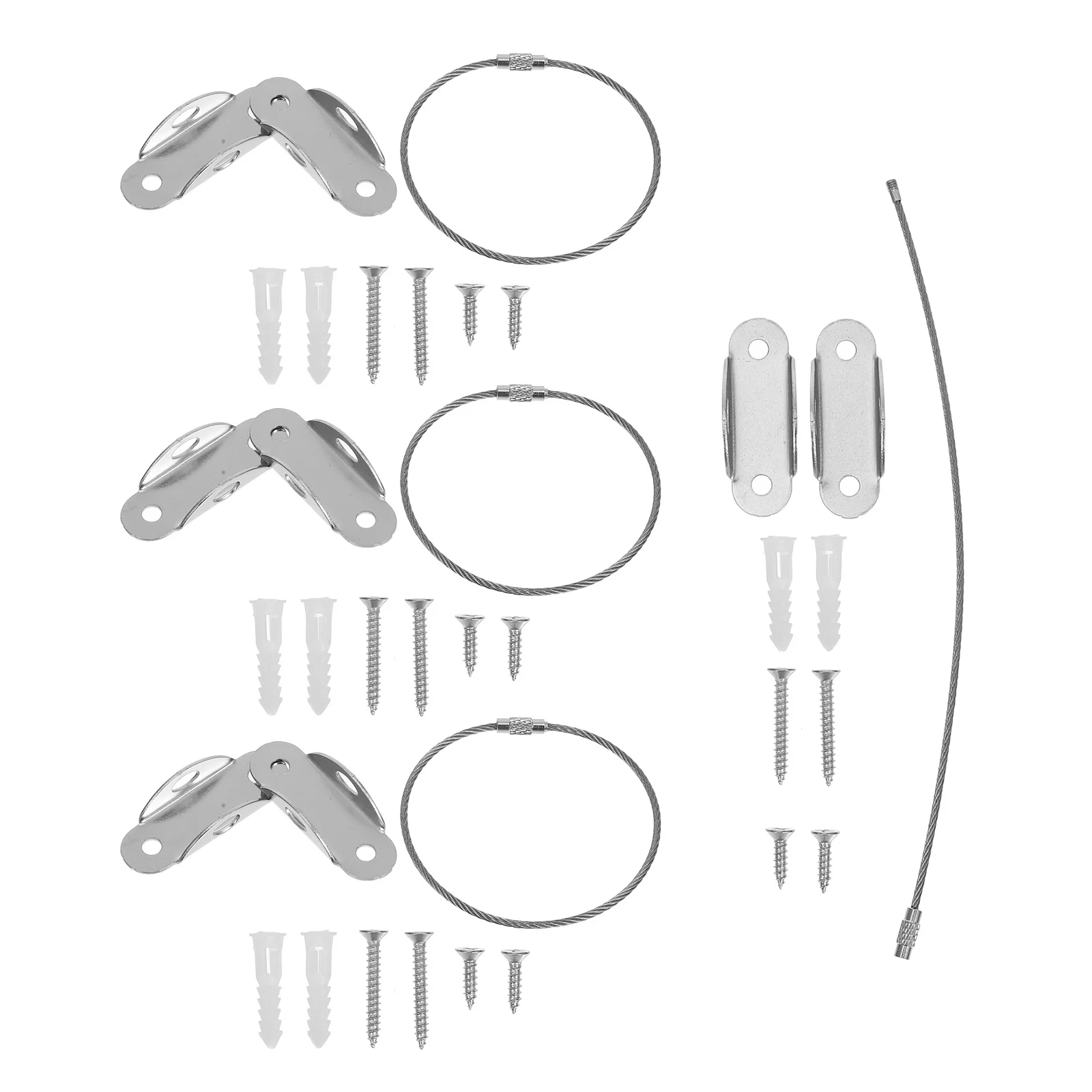 4 комплекта металлических мебельных анкеров с защитой от опрокидывания