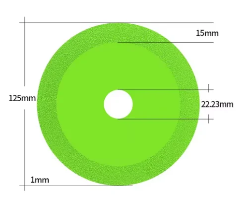 115/125 mm diamantglasdoorslijpschijf voor marmeren keramische tegels jade kristal slijpblad glas snijblad