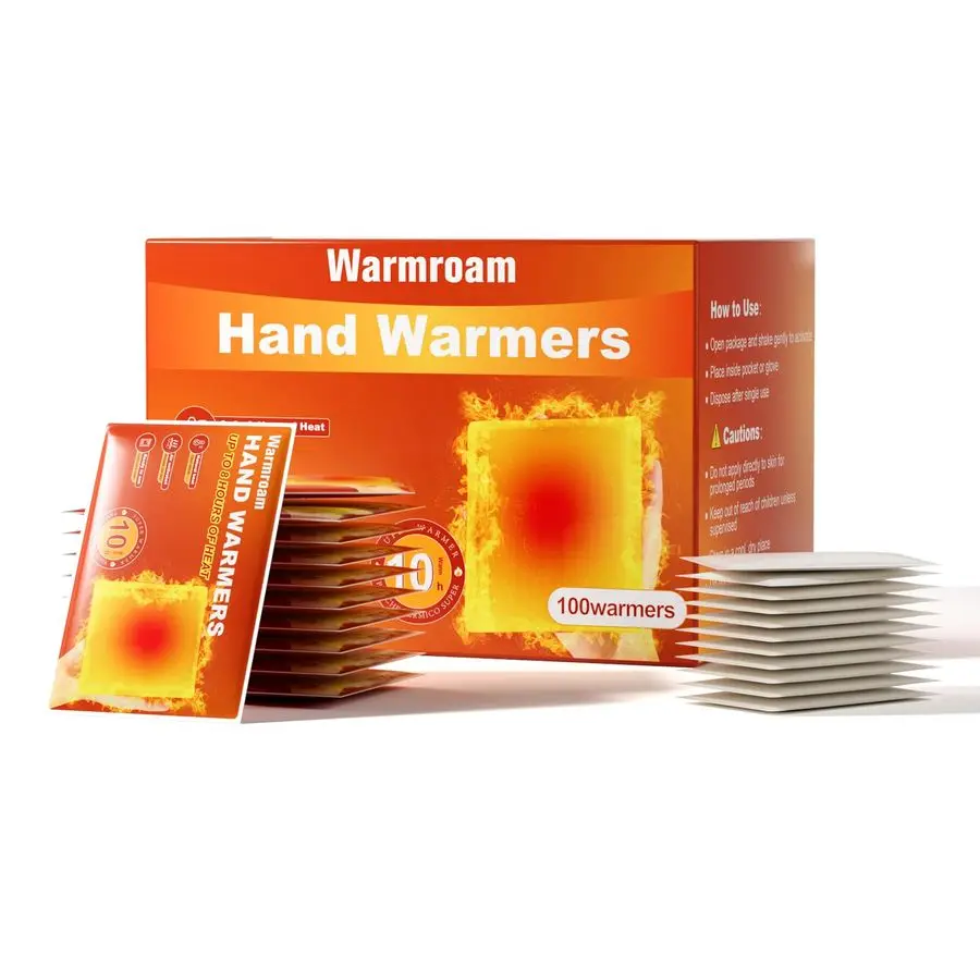 

Warmers 100 Warmers Up to 10 Hours of Long Lasting Warmth and Hot Hands Air Activated Bulk Hand Warmers for Women Men, Gifts for