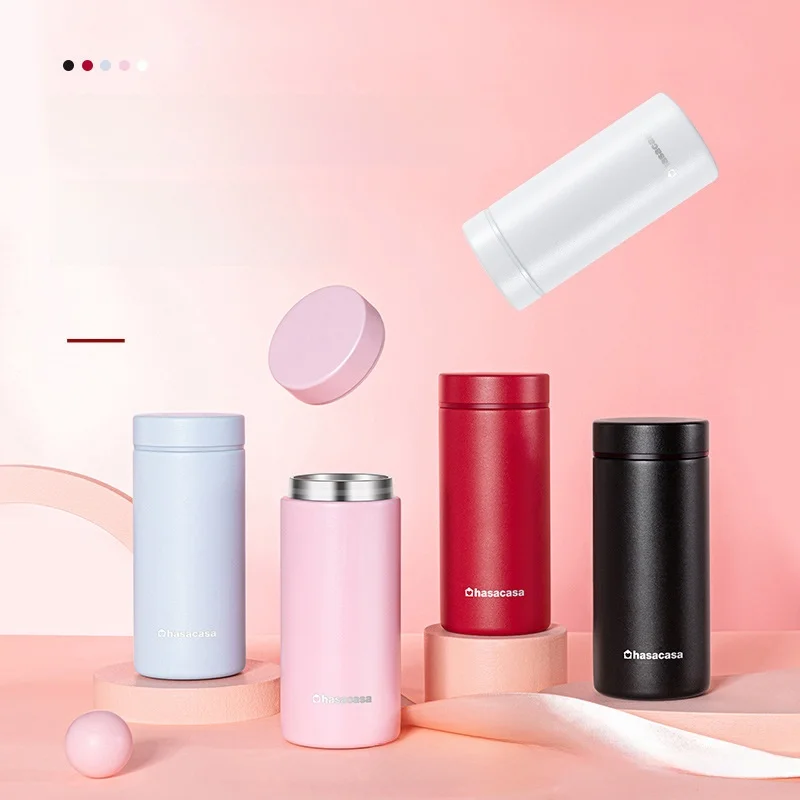 

Portable 304 Stainl Steel Insulated Water Bottle Small ket Cup 200m 300ml Capaci Men's And Women's Beverages