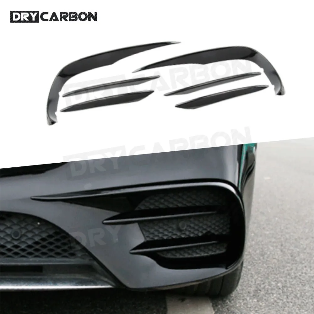 ABS Front Bumper Lip Splitters Spoiler for Mercedes Benz E Class C238 E200 E300 E400 E500 Sport 2 Door 2017-2019 Canards