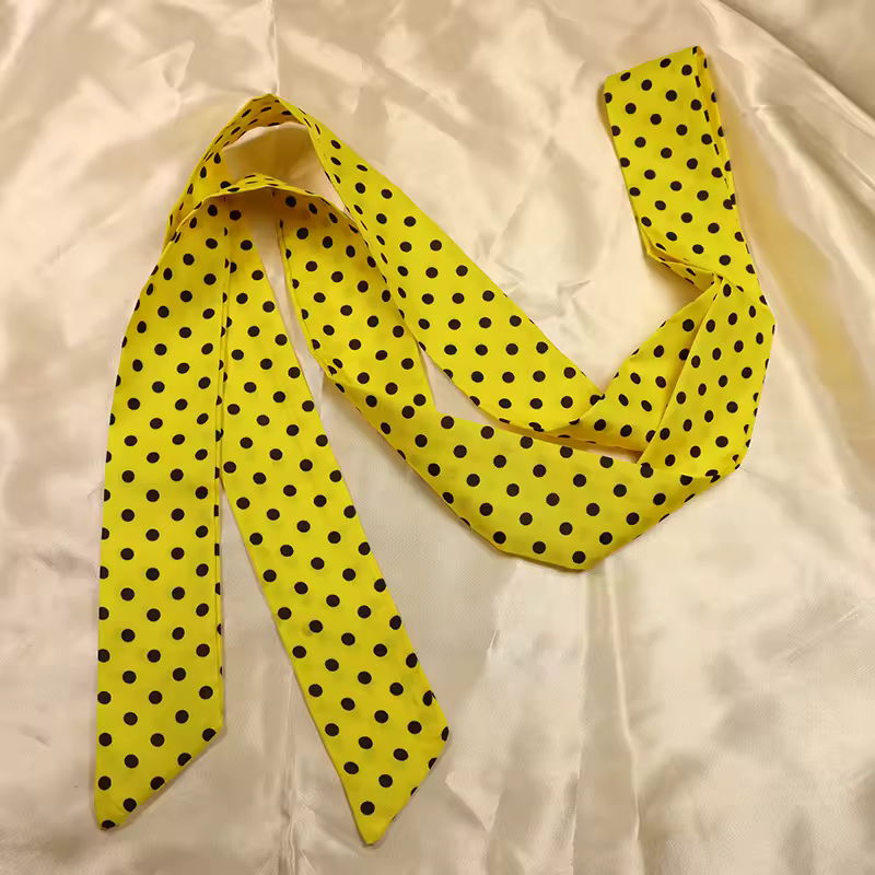 Fashion Dot Ribbon Silk Scarf Women Thin Neck Scarves Lady Small Shawls Bandana Narrow Female Neckerchief Dress Accessories - Image 7