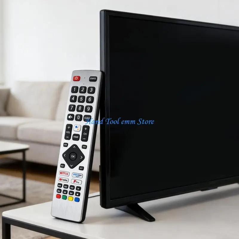 

H37F EMC0133 Voice Remote Control Fast Command Response Optimized Button Layout for ‌LC-32E3EA‌ Precise Device Operating