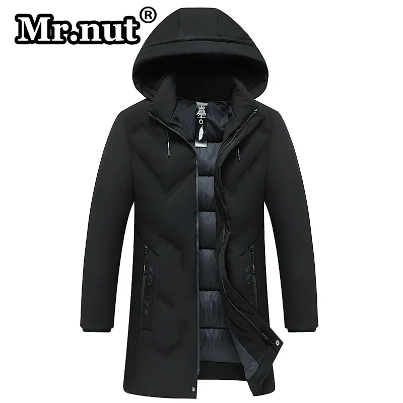 Mr.nut Men's Thermal Windbreak Cotton-padded Jacket Winter Medium Long Length Cotton Clothing Quality Thickening Outdoor Jackets