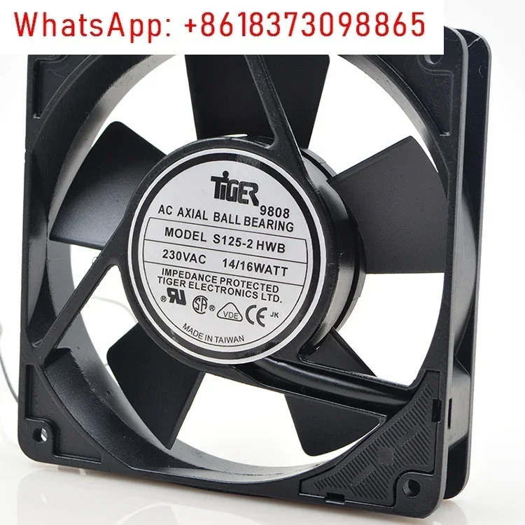 S125-2 HWB 230V 14/16WATT 12025 إطار عريض من الألومنيوم، مروحة طاقة مدمجة، مروحة تبريد