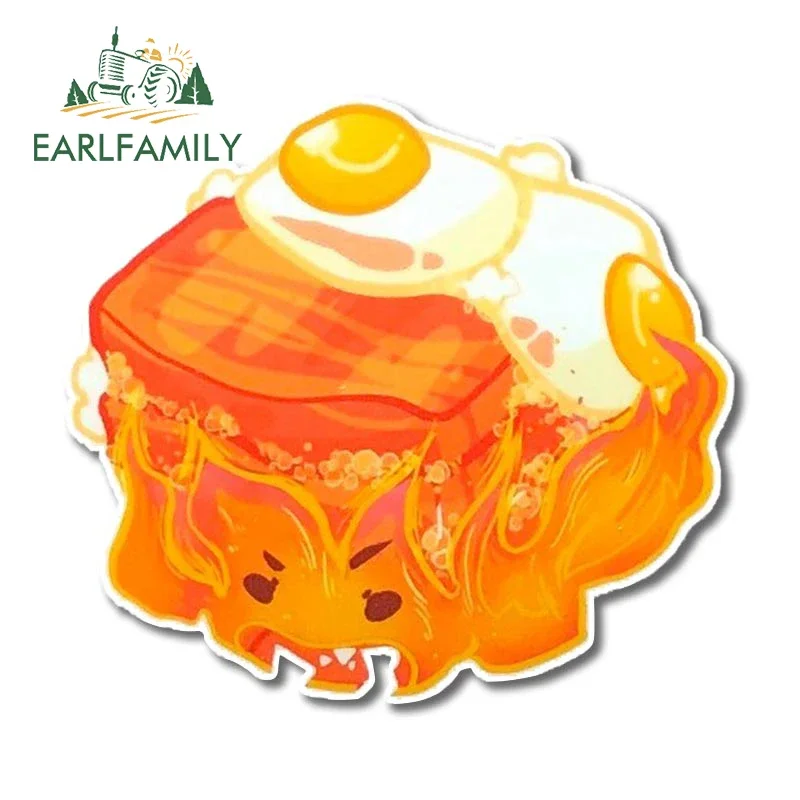 EARLFAMILY 13cm X 11.8cm For Fire Egg Car Stickers Personality Simple Decals Scratch-Proof Motorcycle Laptop Decor Car Goods