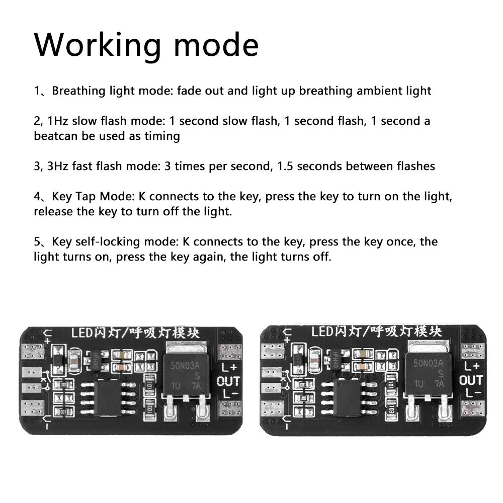 6A 72W DC3-24V moduł świetlny oddechowy oświetlenie otoczenia wakacyjny płyta sterowania tryb szybkiego/powolne miganie trybu samoblokowania