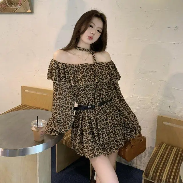 

Gagarich Ruffle Edge Ribbon Shoulder Slimming Waist Cinching Shirt Women Autumn Chicstylish Waist Cinching Slimming Blouse Top