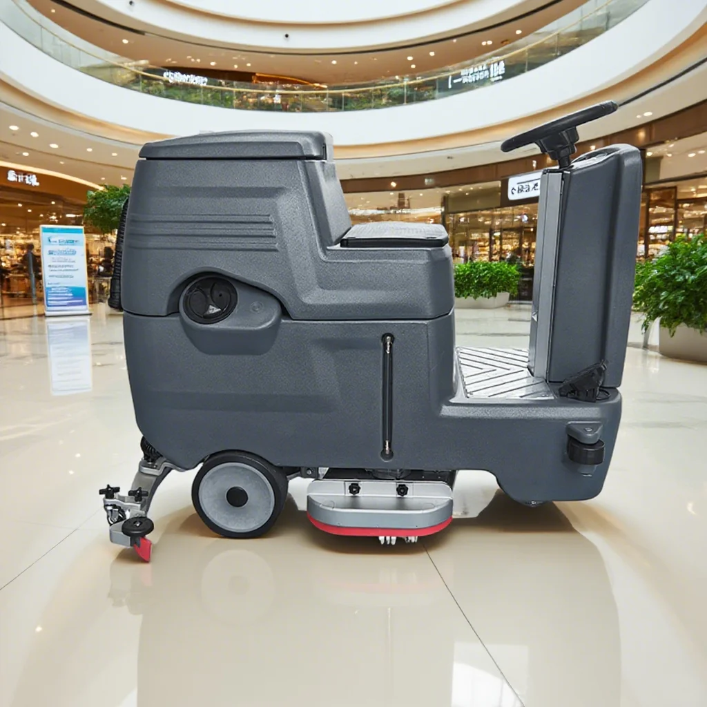 X70 Professional Cleaning Equipment 24V Walk-Behind Floor Cleaning Machine With Larger Battery 2 Brushes New Condition