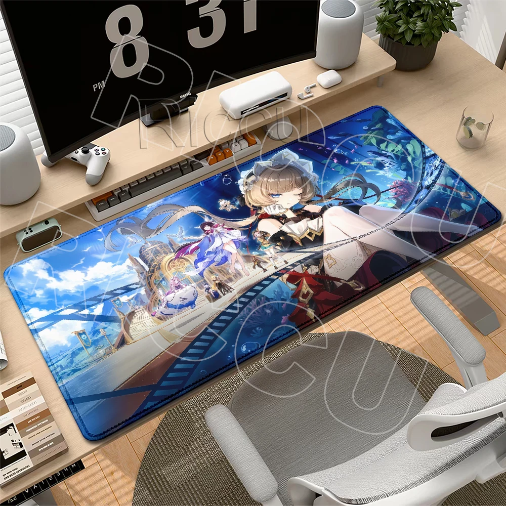 HD Kawaii Sandrone Anime Game Genshin Impact Mauspad Business Office PC Pad Gaming Mousepad Erweitertes waschbares rutschfestes Mauspad – Detail 3