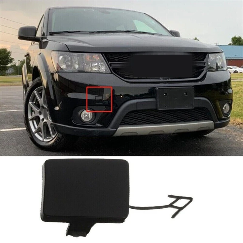 

Car Front Bumper Tow Hook Cover Retractor Cover Tow Hook Cover For Dodge Journey Crossroad 2011-2019 1TX87TZZAB